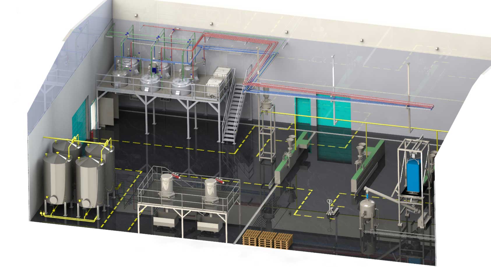 Industrial Process Engineering. Design and Construction of Plants and Lines for Manufacturing